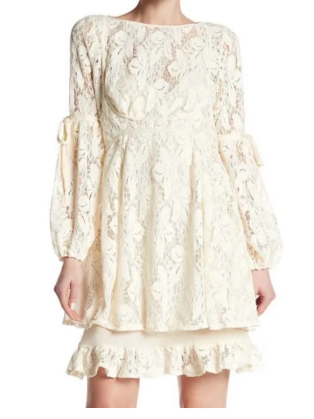GORGEOUS NWT NEW Free People Ruby Mini Lace Dress Large
